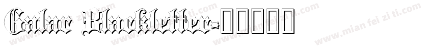 Galar Blackletter字体转换